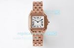 BVF Swiss Cartier Panthere de Cartier Rose Gold White Dial Watch 27x37MM